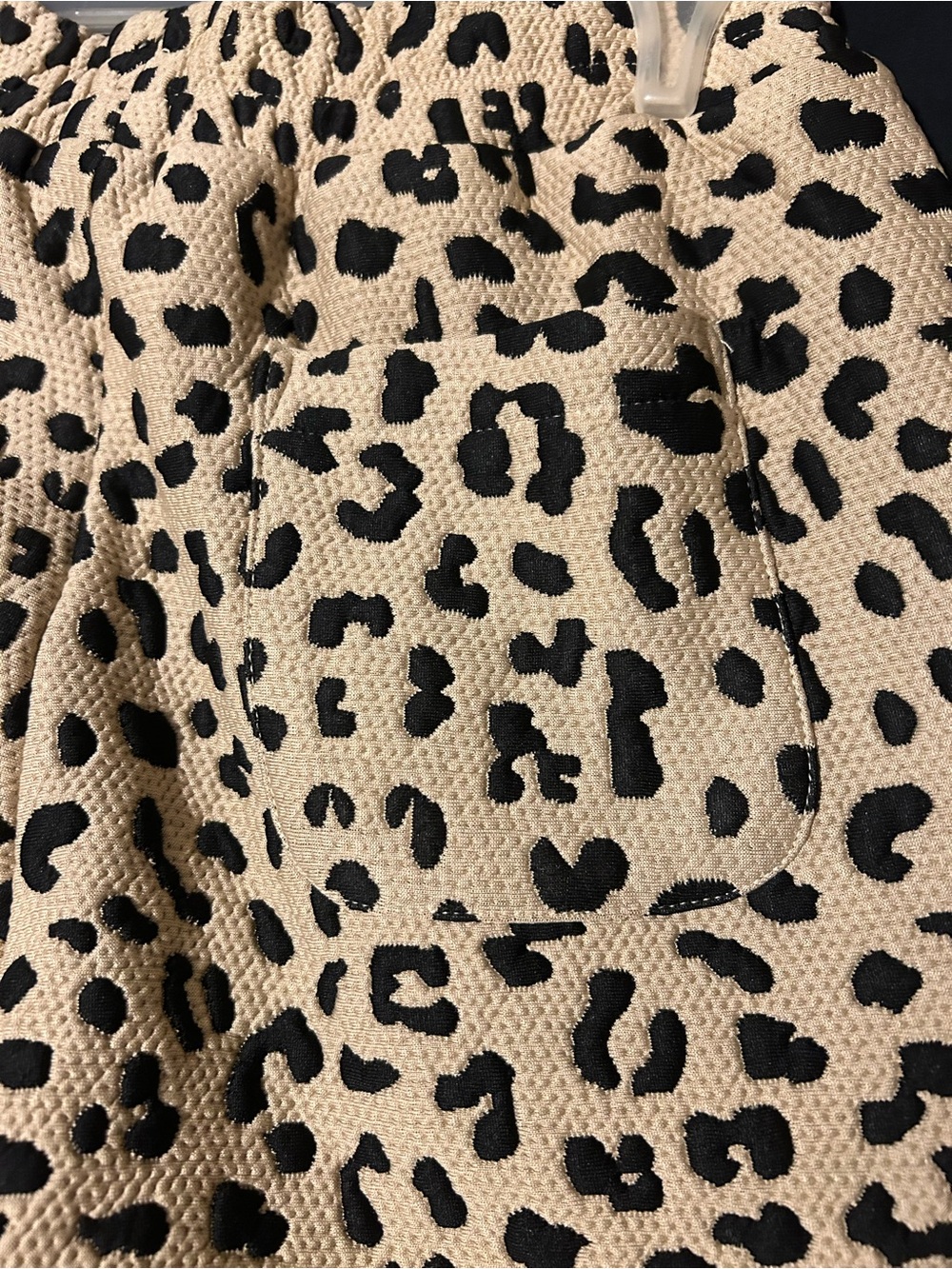 She + Sky Beige and Black Leopard Wide-Leg Pants - Picture 9 of 9